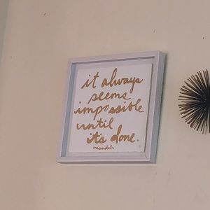 it always seems impossible until it’s done canvas